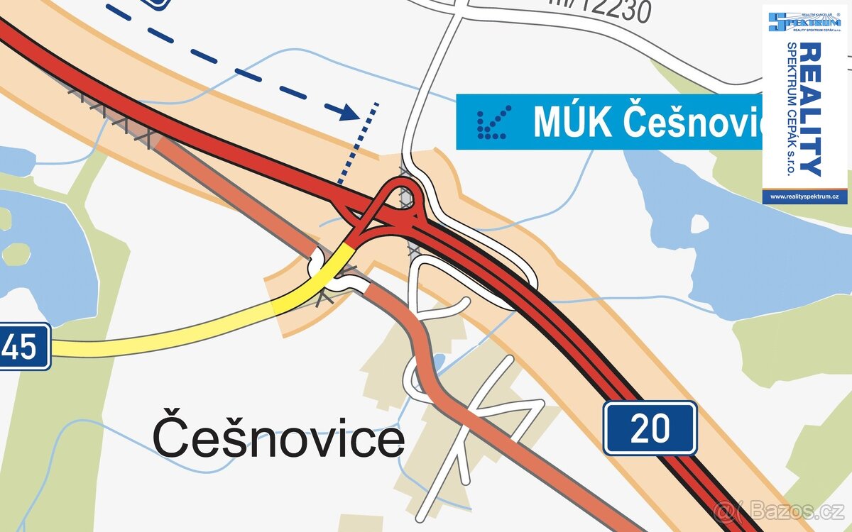 Prodej pozemku pro komerční využití, 3 503 m² - Češnovice, o - 8