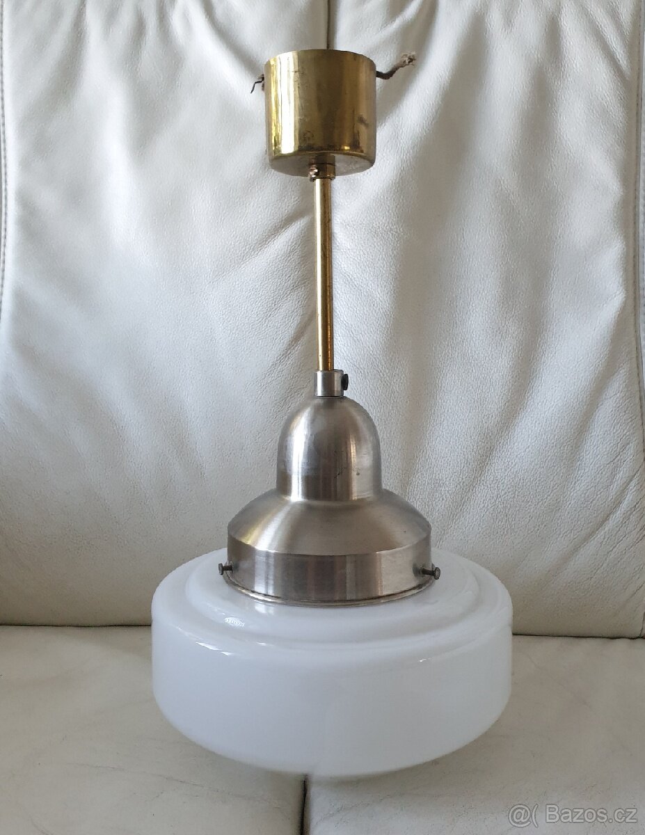 Retro lustr s bílým stínítkem - 8