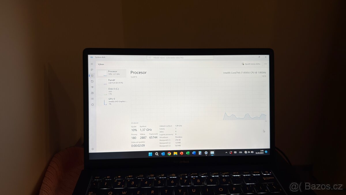 ASUS ZenBook 14 UX491FA – Deep Dive Blue | vadná WiFi - 8