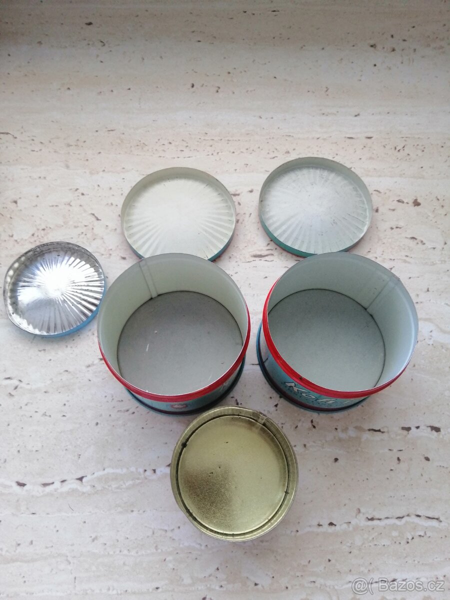 Staré plechové krabičky - 8