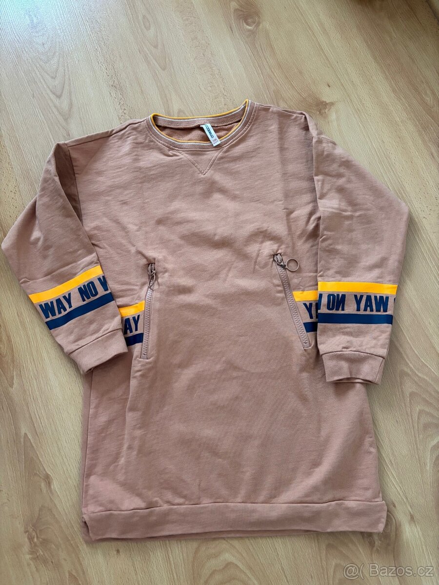 Tepláková šaty v.134 - 3x - 8