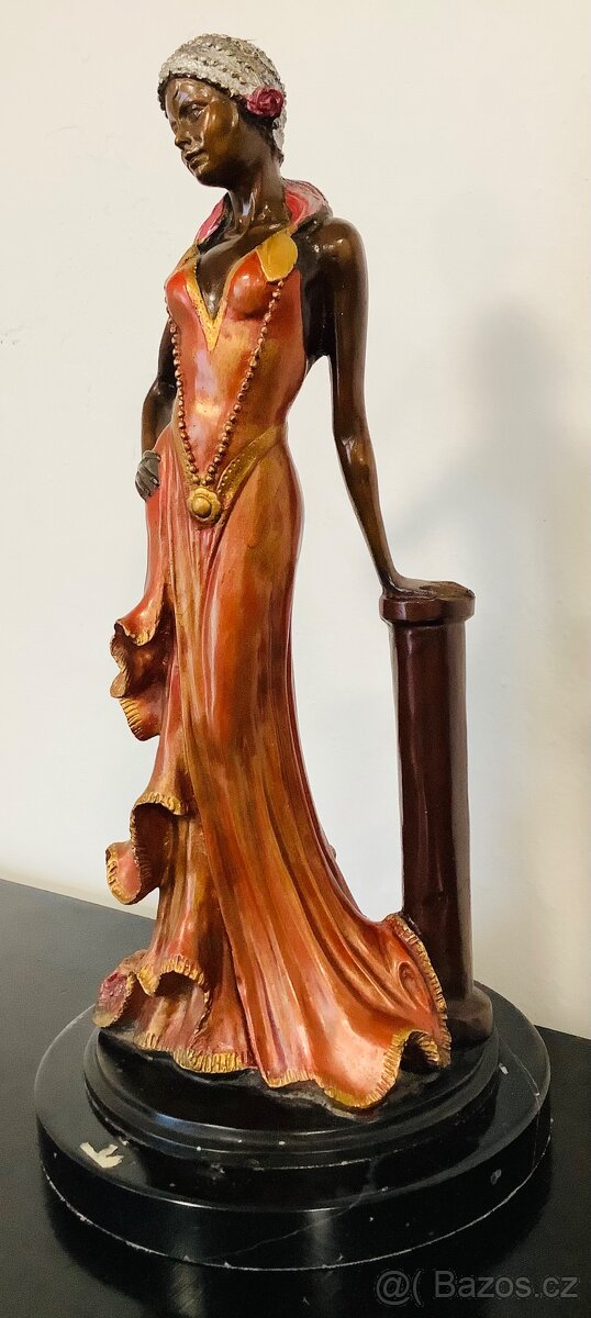 Starožitná bronzová socha Francie - 8