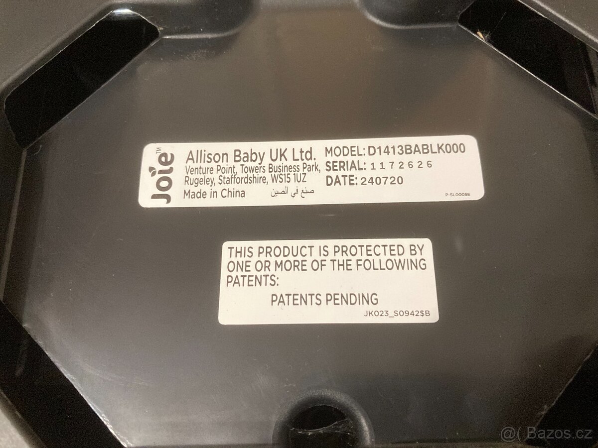 Dětská autosedačka s ISOFIX základnou JOIE i-Snug (0-13 kg) - 8