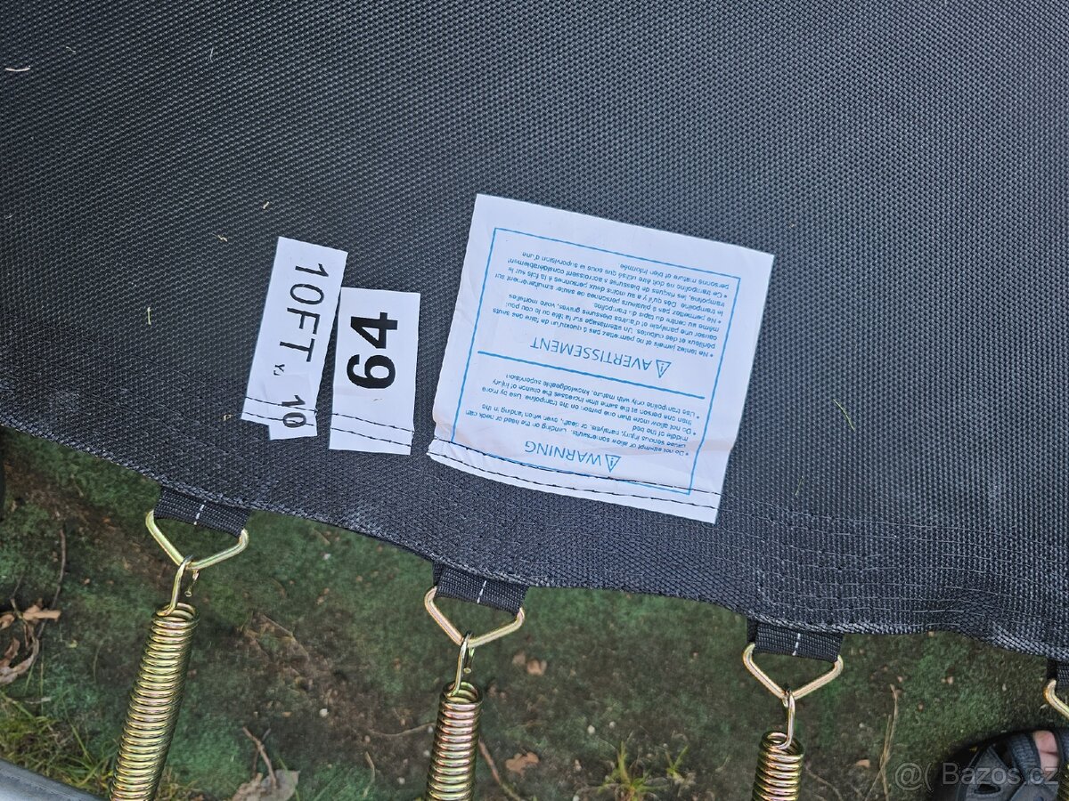 PRAKTICKY NOVÁ TRAMPOLÍNA 3,5M - 8