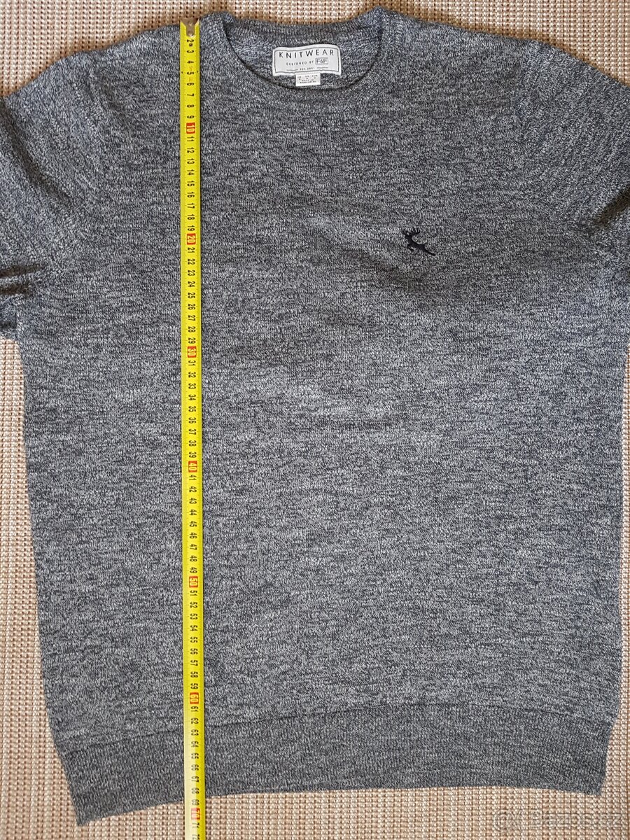 Svetr pánský šedý velikost M - 8