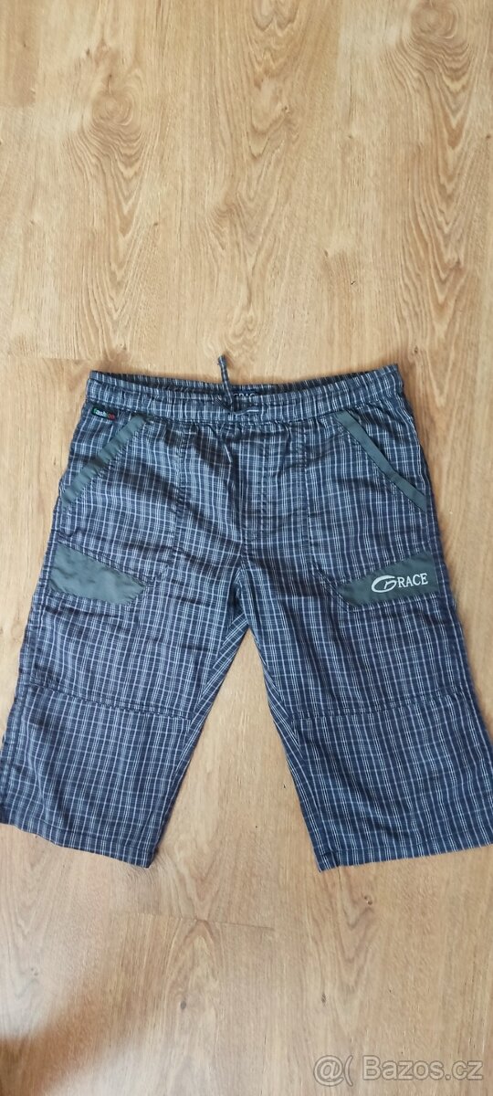Chlapecké kalhoty a kraťase vel 152,158, 164 - 8