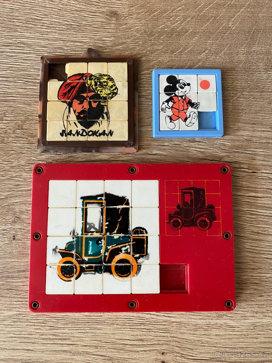 staré hračky skládačky staré hry dětské hlavolamy retro - 8