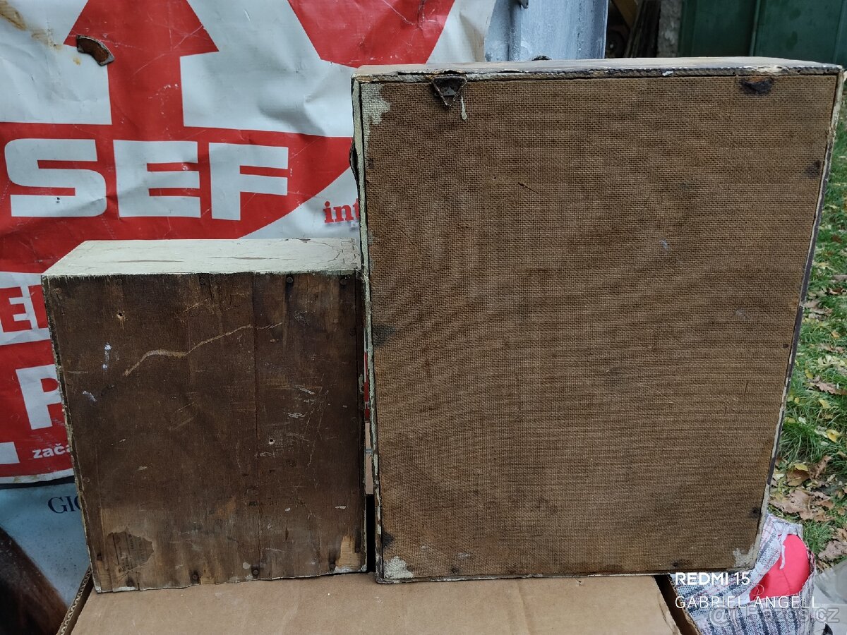 Staré Dřevěné Skříňky (Lékárničky) - 8