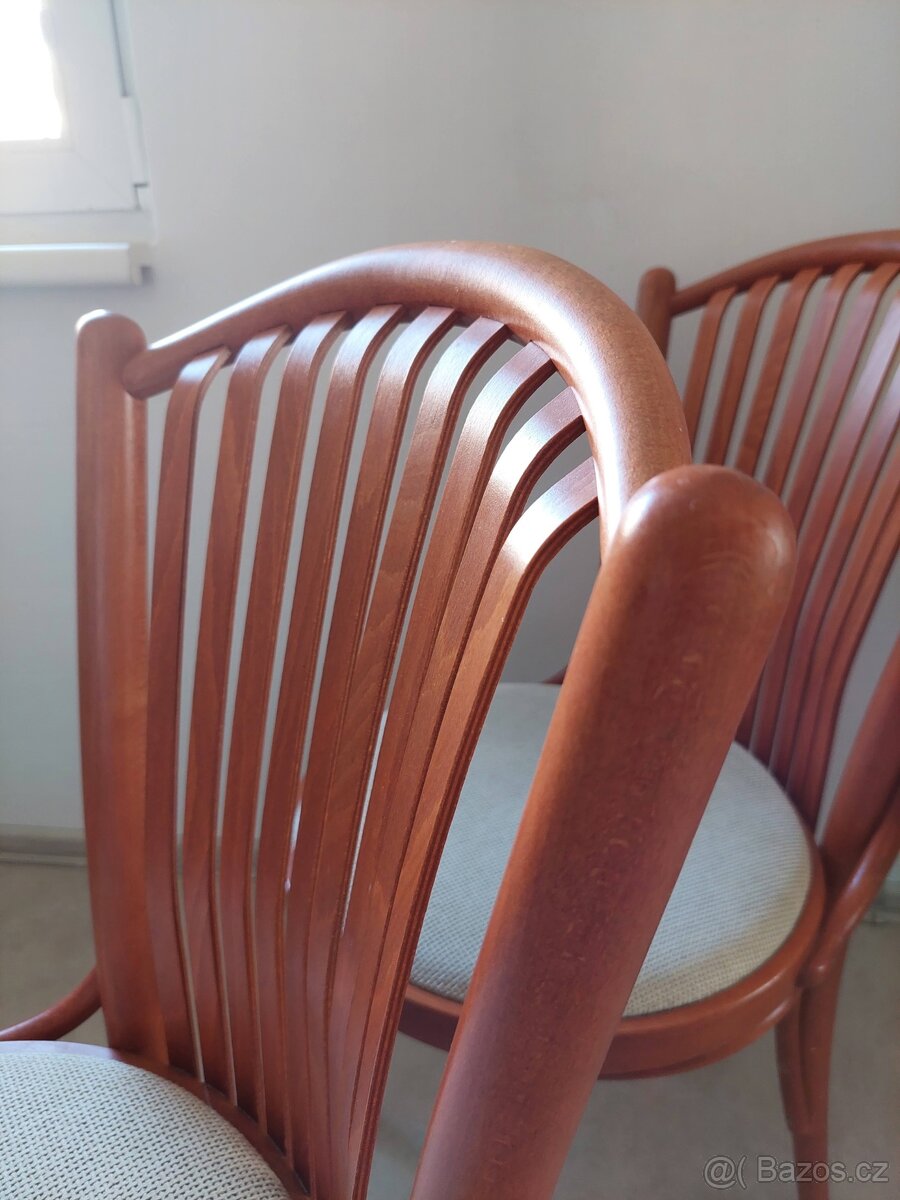 4ks židle TON ve skvělém stavu - 8