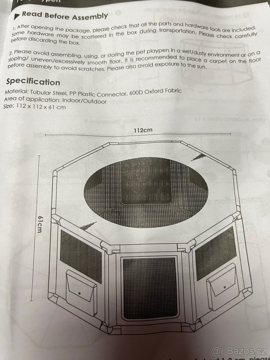 Zvířecí ohrádka pro pejsky nebo kočičky - 8