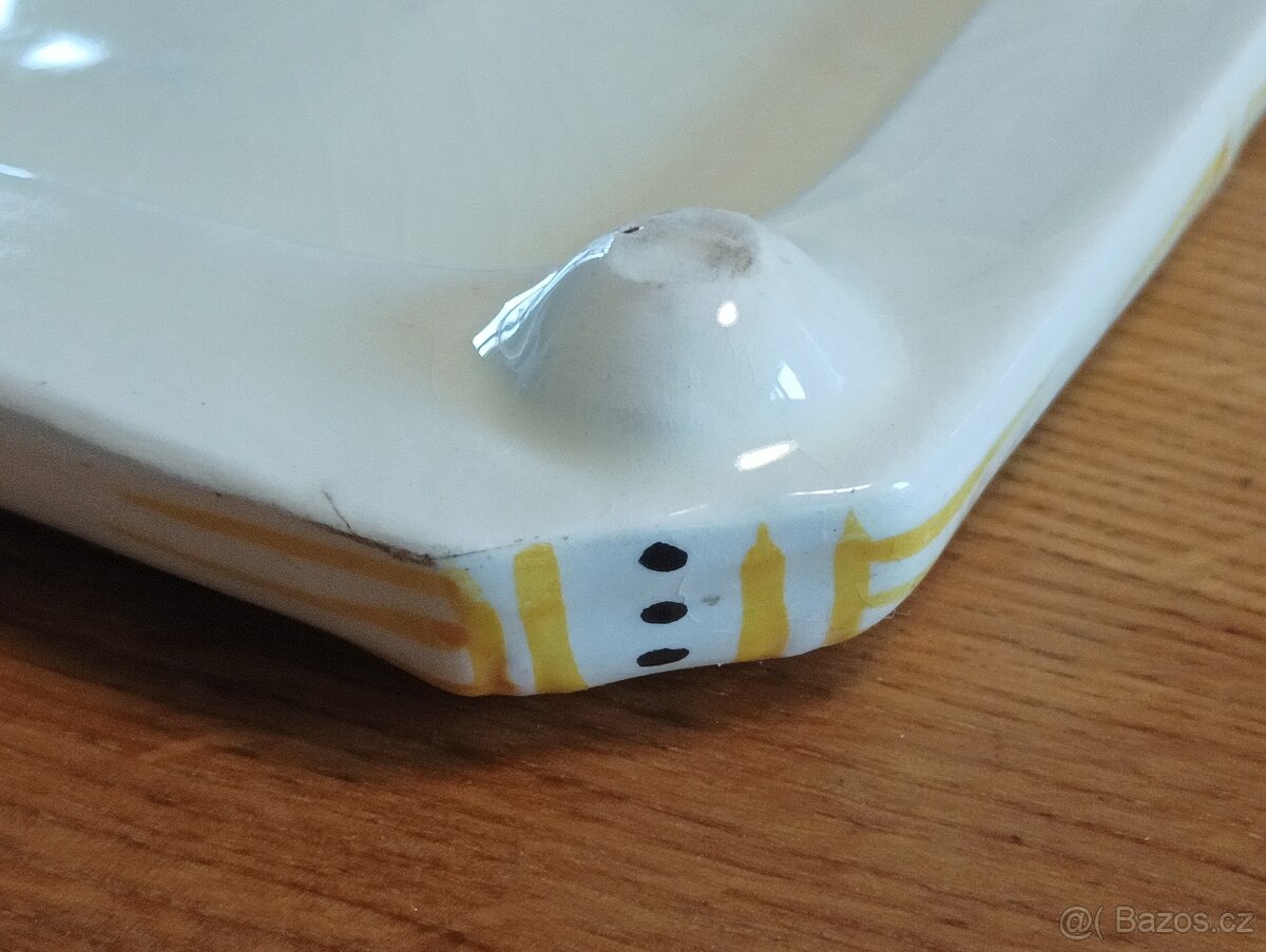 STAROŽITNÁ ART DECO PODLOŽKA CREIL ET MONTEREAU FRANCIE - 8