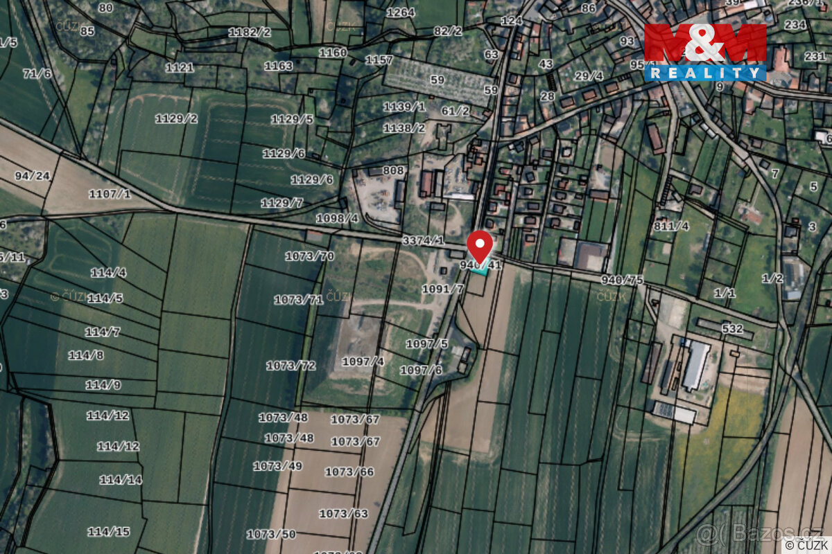 Prodej zahrady, 625 m², Mšeno, ul. Na Tržišti - 8