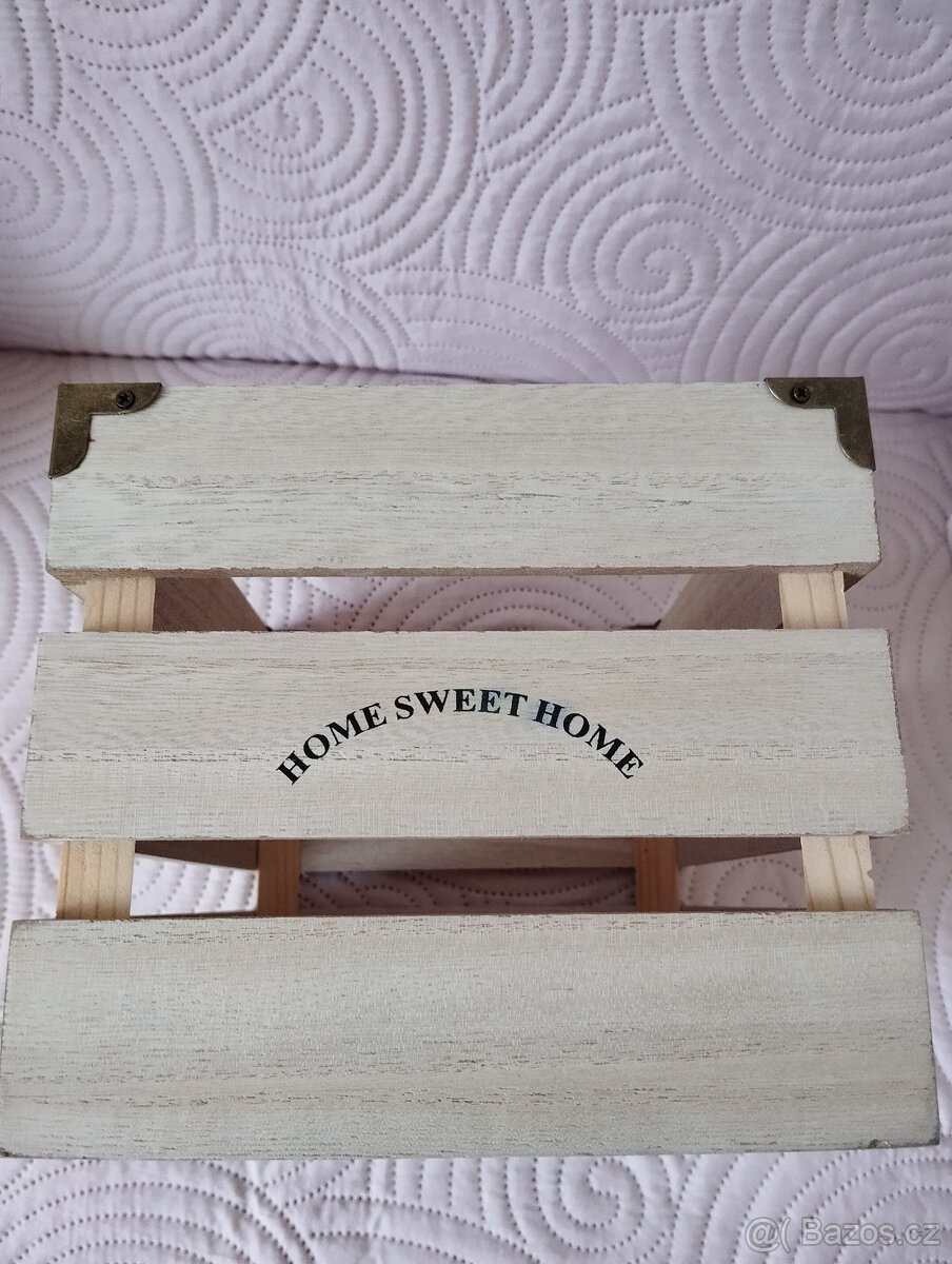 Úložný storage box, dřevěný, bedýnka, dekorace - 8