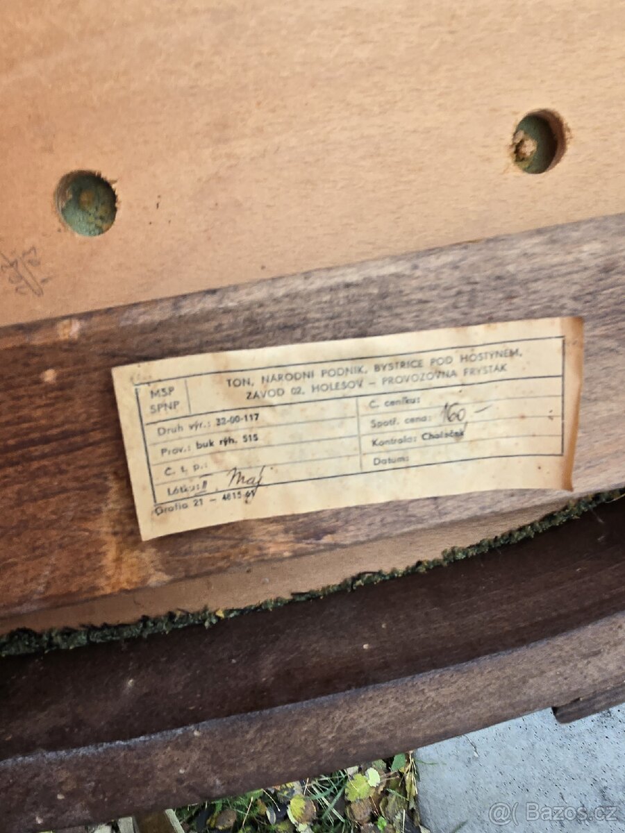 Staré židle TON Oswald Haerdtl zachovalé levně - 8