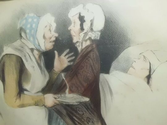 Starožitné Ručně Kolorované Litografie CHEZ AUBERT cca 1830 - 8