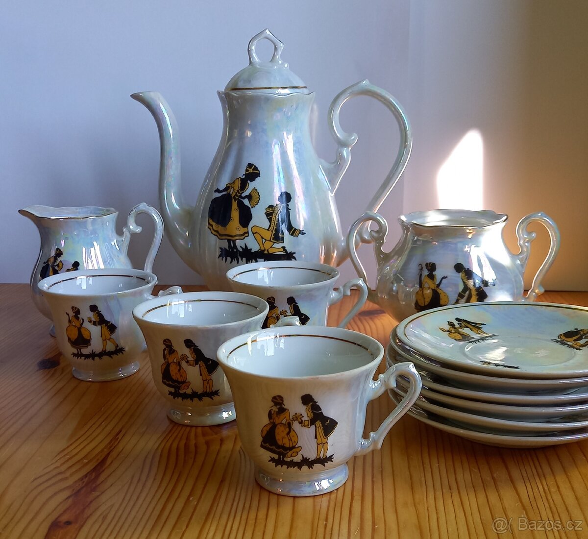 Perleťový porcelánový servis - 8