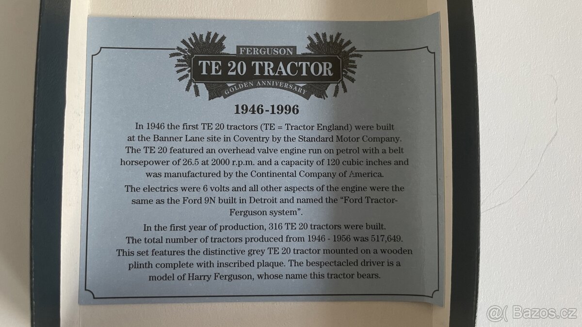 Model traktoru Ferguson TE20 - 8