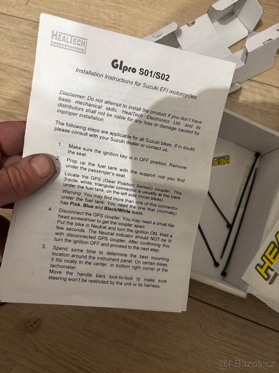 Ukazatel zarazene rychlosti Gipro ATRE S01 na Suzuki - 8