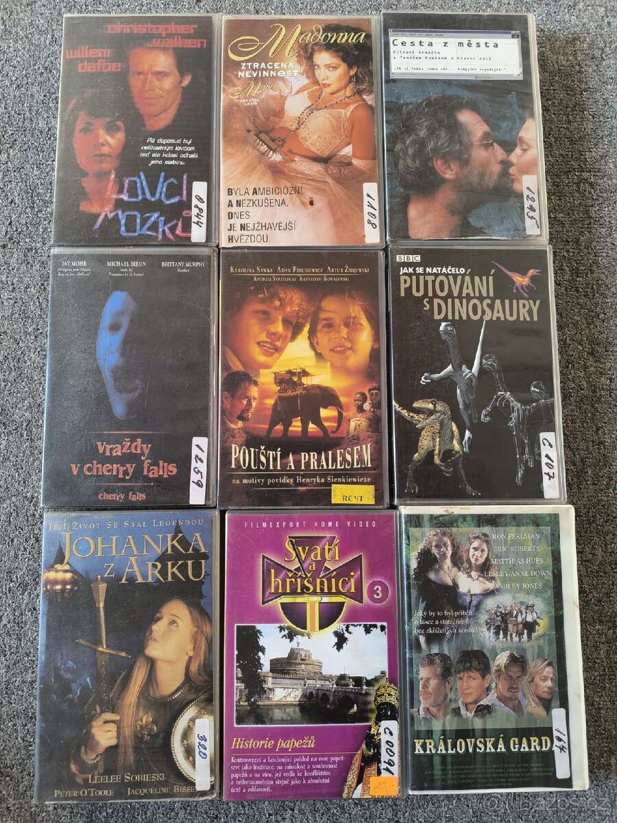 VHS kazety - 8