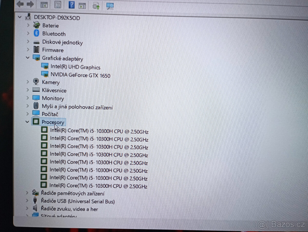 Acer Nitro 5-Herní core i5(10.gen)-8g ddr4-ssd-Full HD - 8