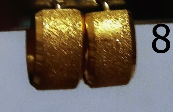 Náušnice ocel/ i s minerály - 8