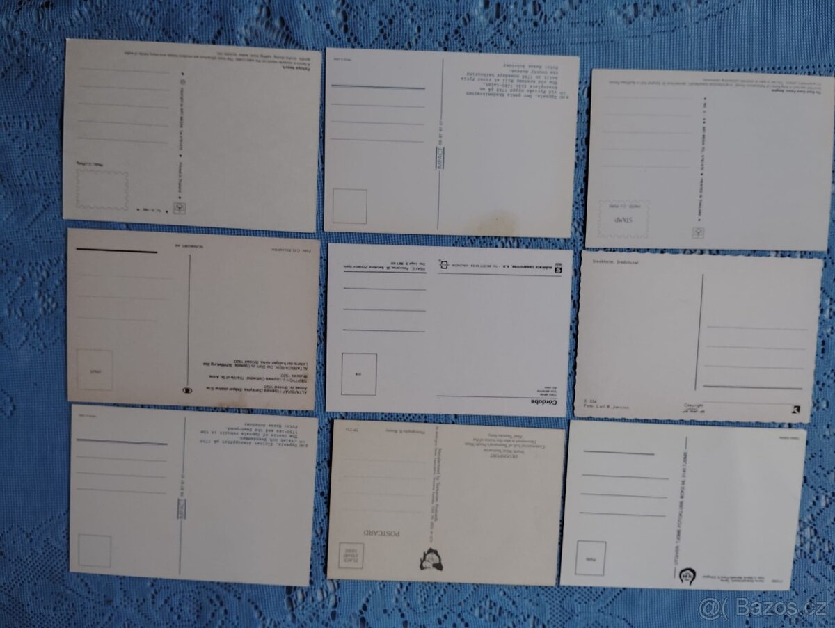 Pohlednice -zahraničí - čisté. - 8