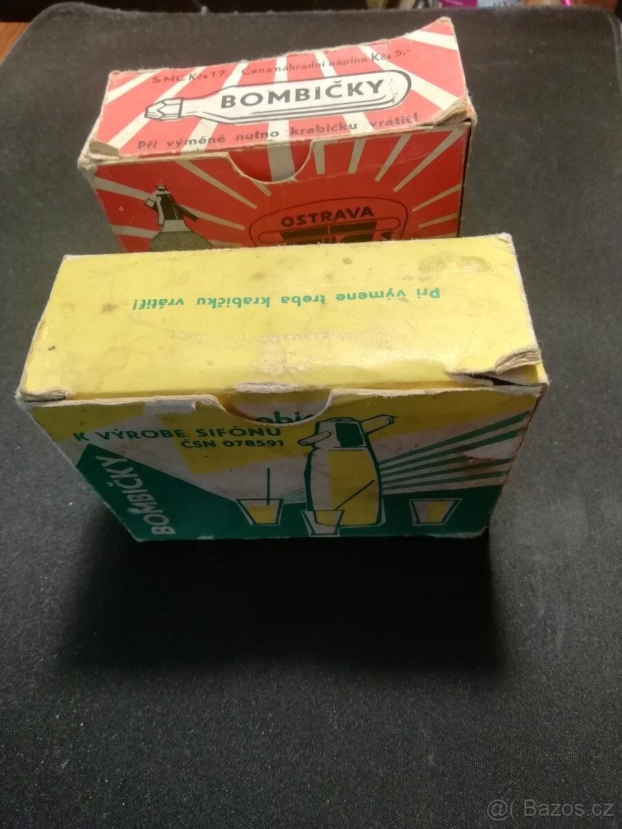 2x Retro hliníková sifonová láhev + sifonové bombičky - 8