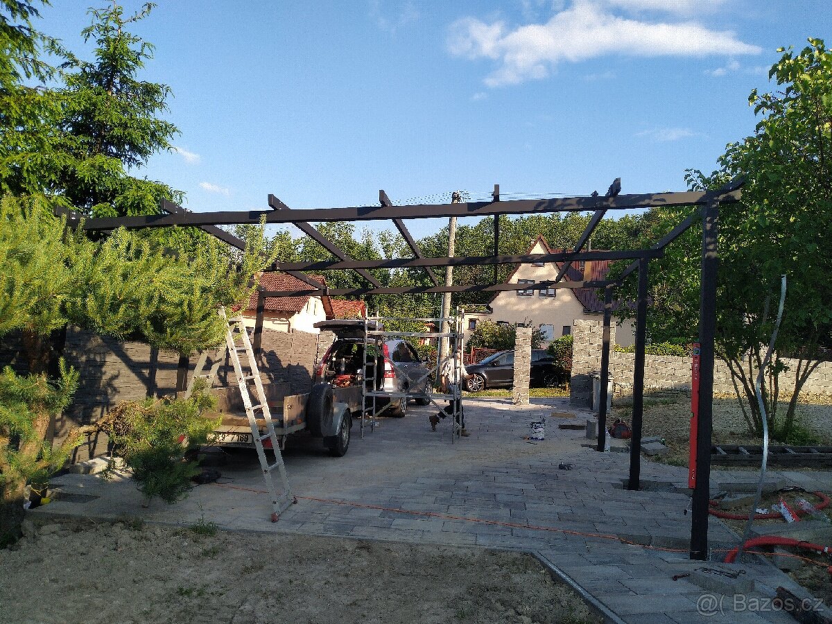 Prodám pergolu(stání pro auta) - 8