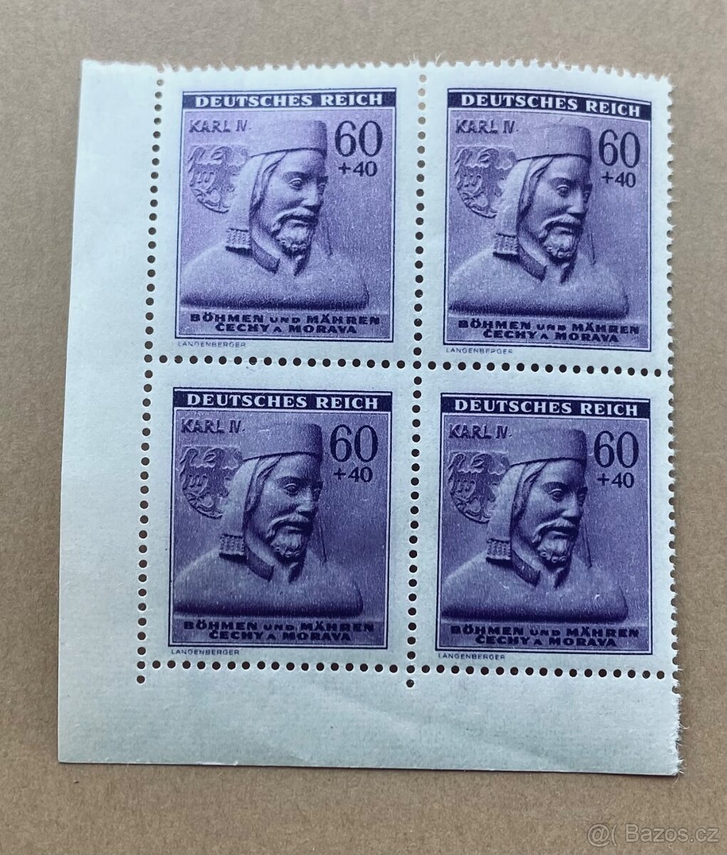 Poštovní známky z období protektorátu - 8