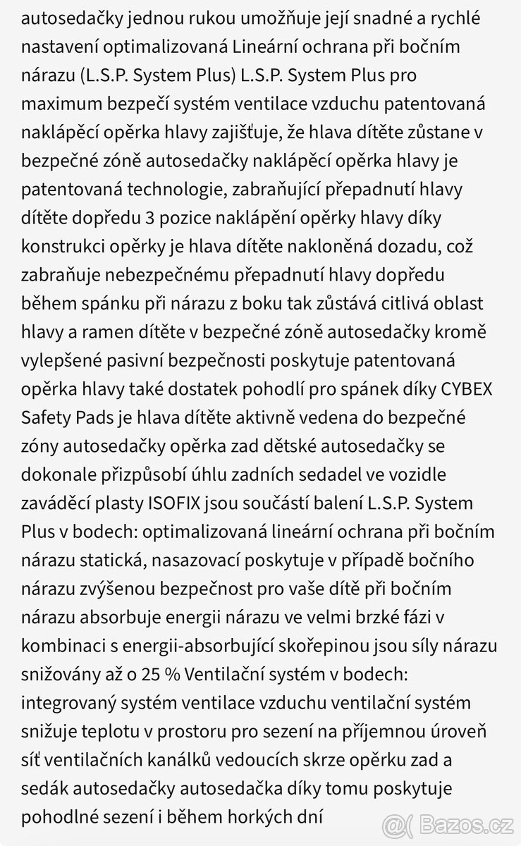 Autosedačka Cybex - 8