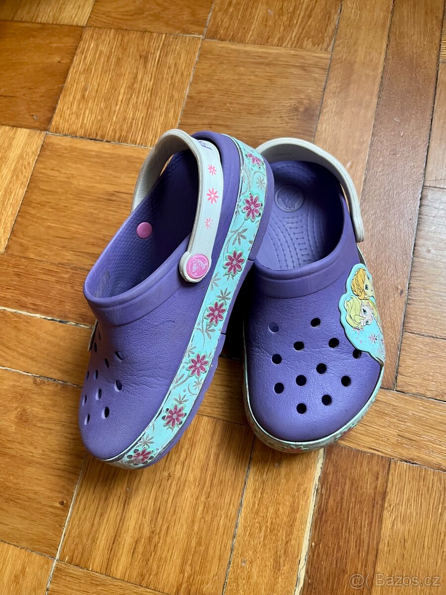 dívčí, detske pantofle crocs vel 32 - 8