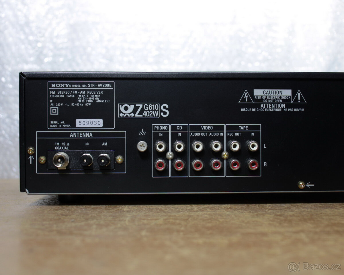 Receiver Sony STR-AV 200. - 8