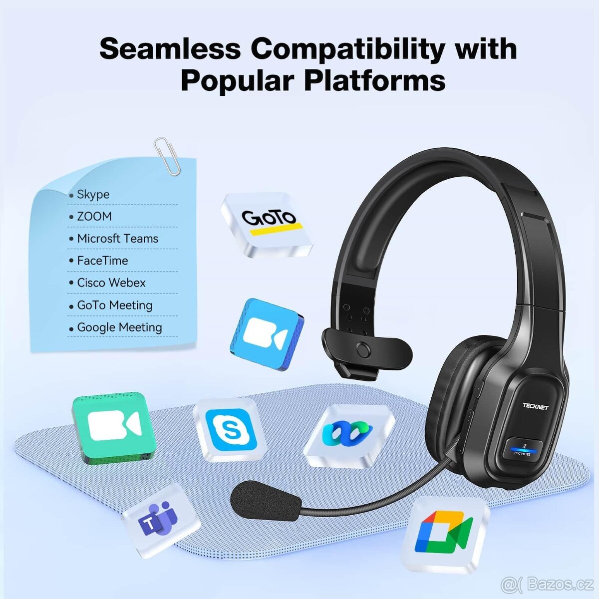 Bluetooth headset Tecknet TK-HS001 - 8