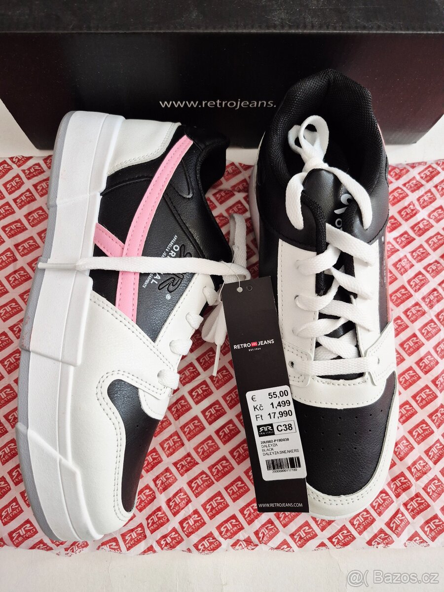 Nové dámské boty Retro jeans, velikost 37. - 8