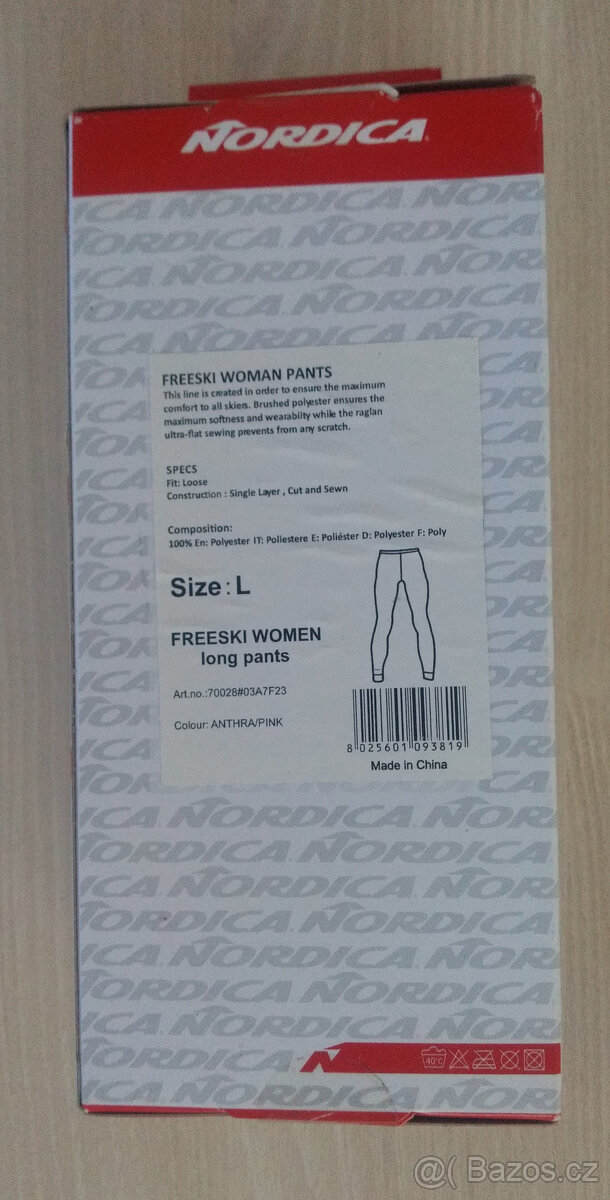 NOVÉ funkční termoprádlo Nordica Freeski Woman Pants (S + L) - 8