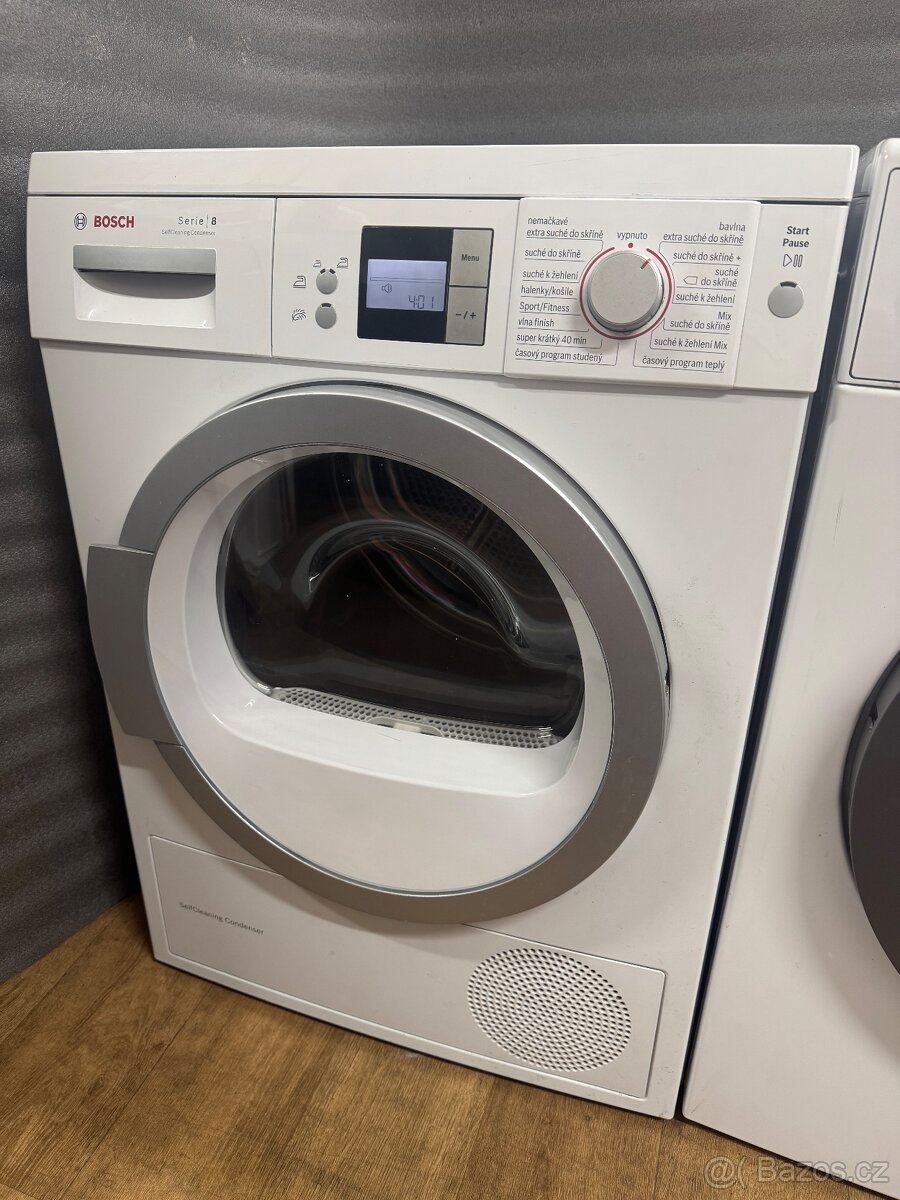 Pračka a sušička Bosch na 8kg prádla A+++ - 8