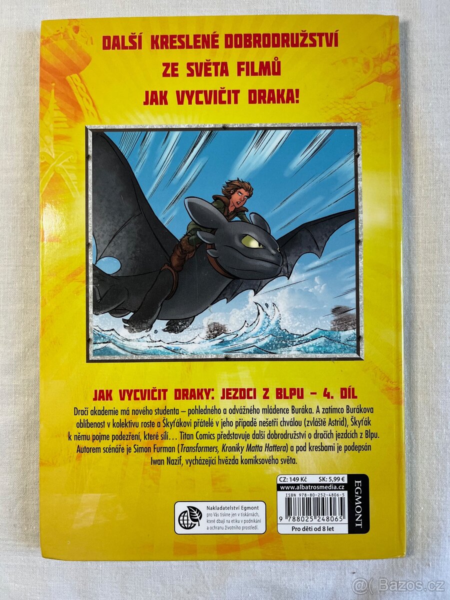 ak vycvičit draky: jezdci z Blpu. Kniha - 8