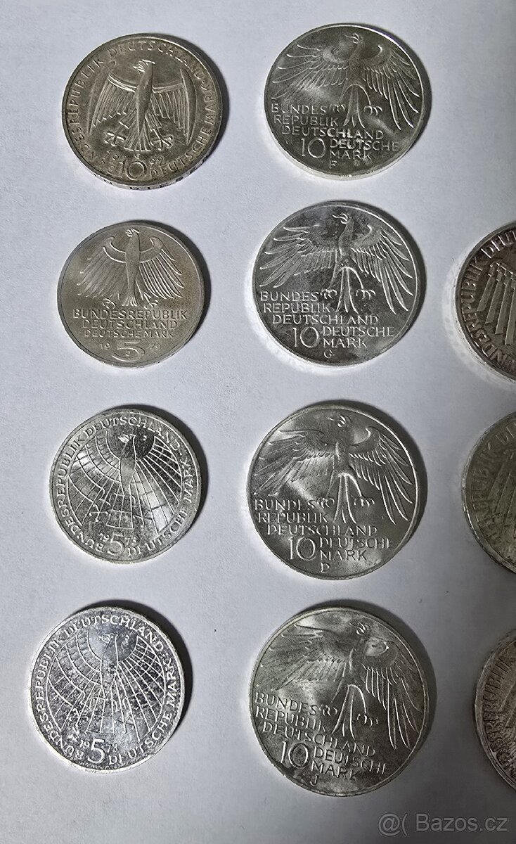 Stříbrné 10Marka a 5Marka - 8