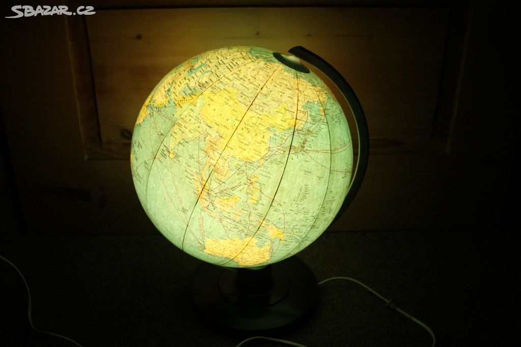 Retro globus v původní krabici - poštovné je v ceně - 8