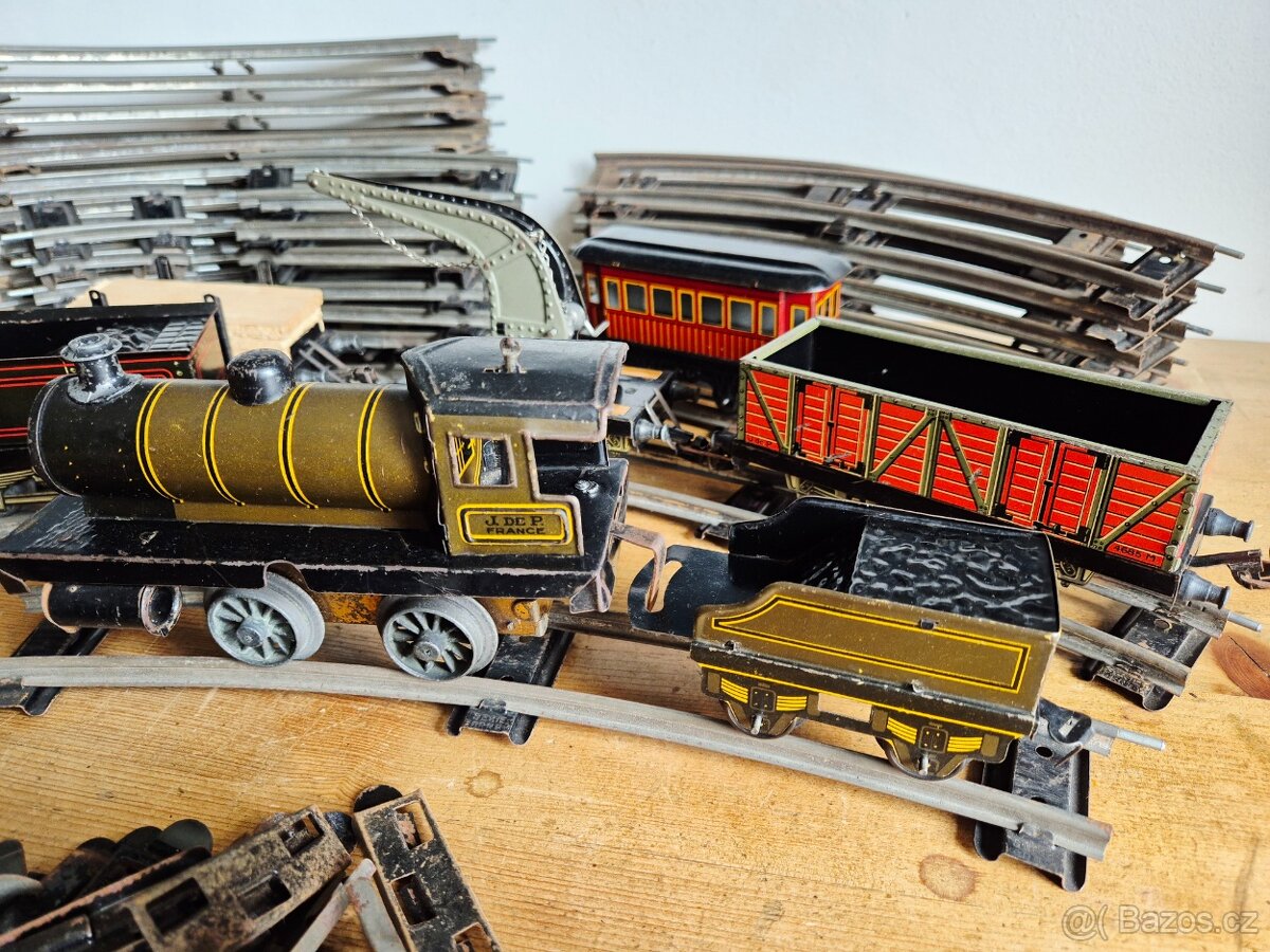 Vláčky J.De.P.,, koleje, rok 1930, rozchod 0, CENA ZA VŠE - 8