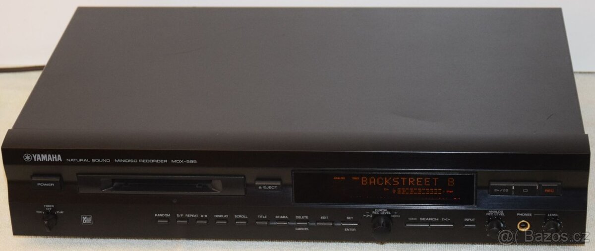 Minidisc deck Yamaha MDS 595,Top stav, Dálkové ovl.,MD disky - 8