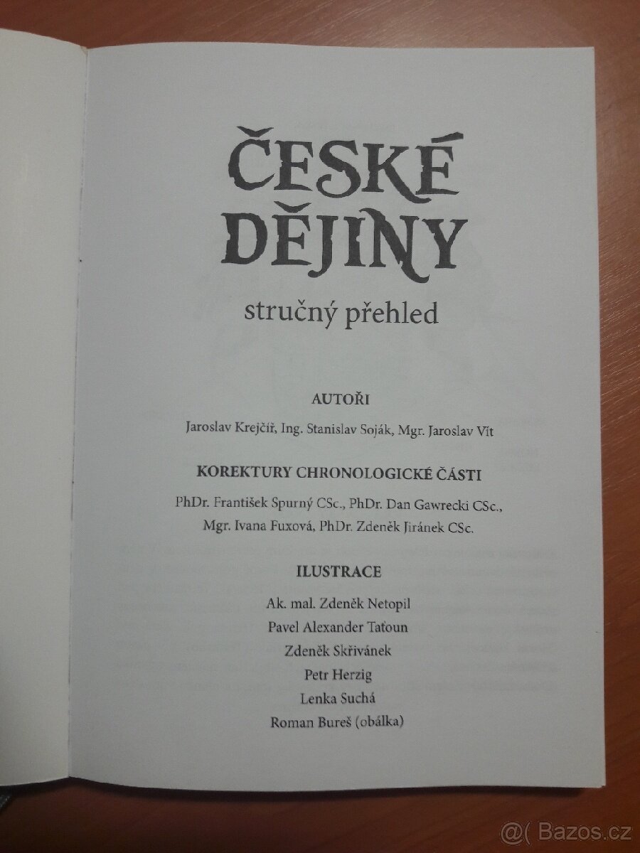ČTYŘI KNIHY O DĚJINÁCH ČESKA - 8