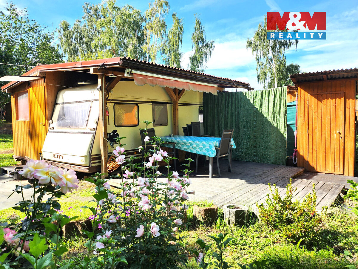 Prodej, karavan s dřevěnou přístavbou, Hradec u Kadaně - 8