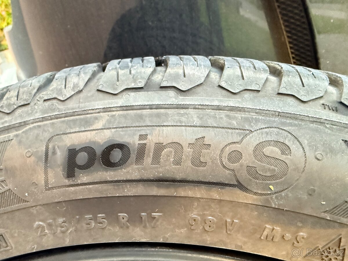 Sada 4× alu kola DEZENT + zimní pneumatiky Point S Wintersta - 8