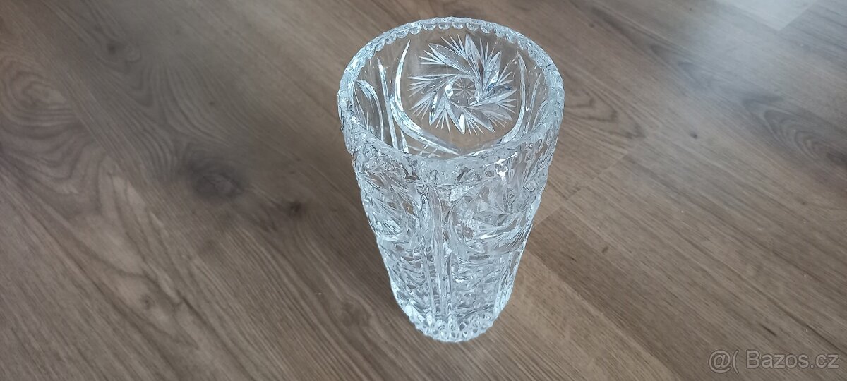 Broušené sklo vázy sada - 8