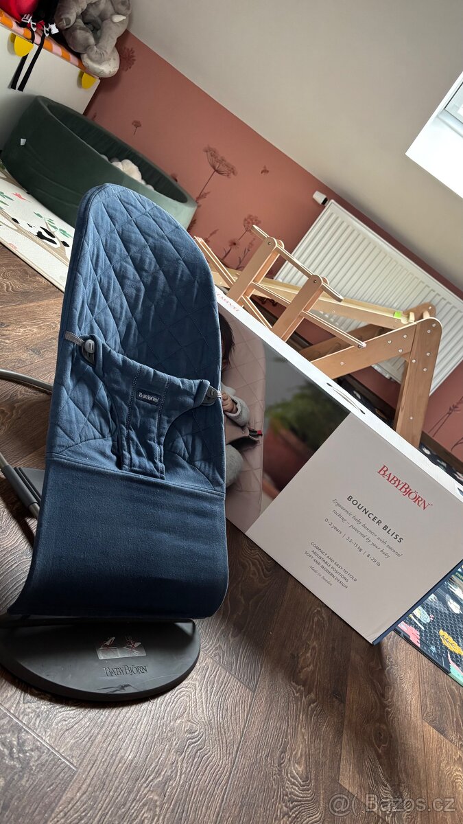 Prodám lehátko babybjorn modré - 8