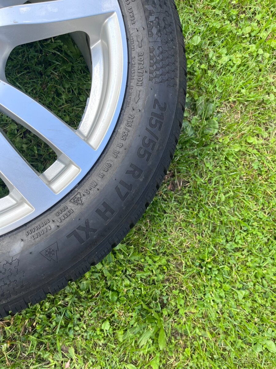 Alu disky 7Jx17 ET38; pneu 215/55 R17 98H EXTRA LOAD - 8