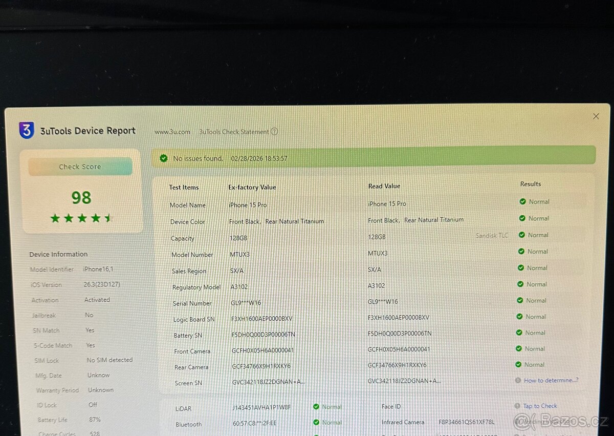 iPhone 15 Pro 128GB TOP STAV - 8