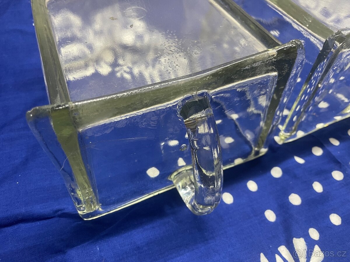 Retro sklenene dozy 2ks - 8