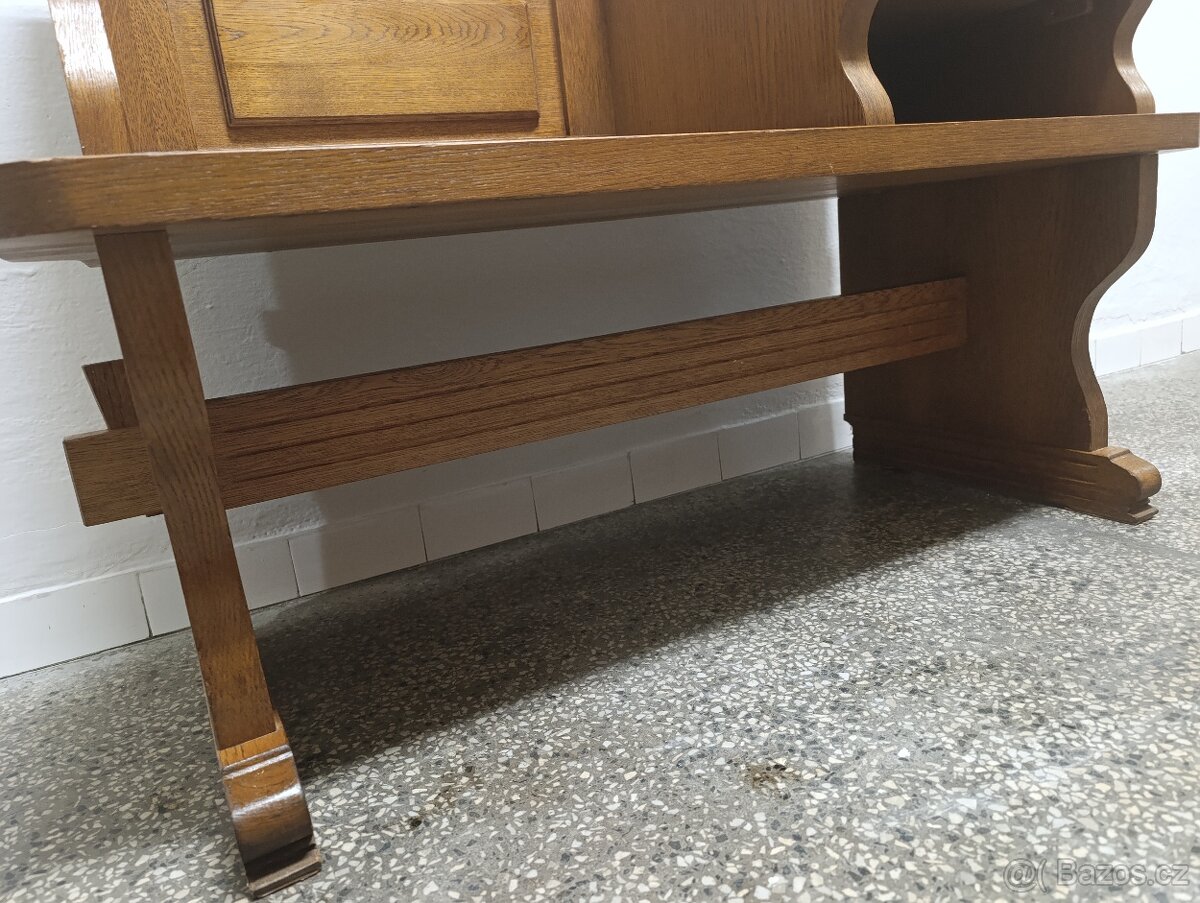 Rustikální botník / lavice, nábytek z masívu - 8